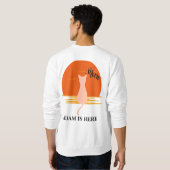 NIEDLICHER KATZE-SPORT-ANTRAG PERSONALISIERTER NAM SWEATSHIRT (Schwarz voll)