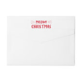 Niedlicher Katzen-Feiertag Meowy Weihnachten| (Rückseite)