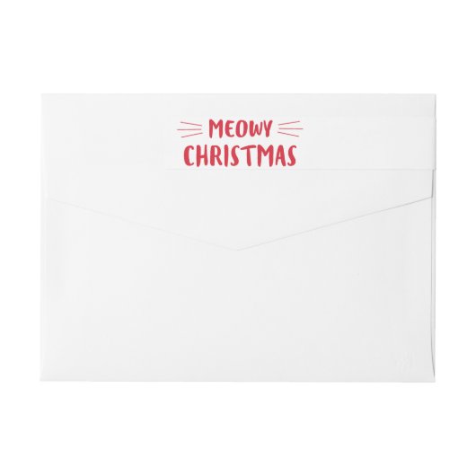 Niedlicher Katzen-Feiertag Meowy Weihnachten| (Rückseite)