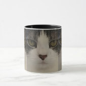 Niedlicher Katzen-Gesichts-Muster-Kaffee Tasse (Zentrum)