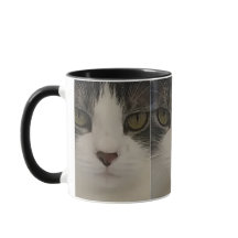Niedlicher Katzen-Gesichts-Muster-Kaffee