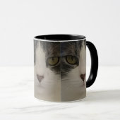 Niedlicher Katzen-Gesichts-Muster-Kaffee Tasse (VorderseiteRechts)