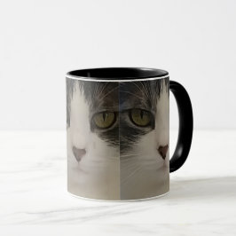 Niedlicher Katzen-Gesichts-Muster-Kaffee Tasse