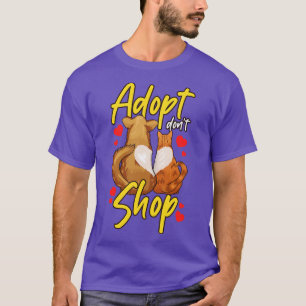 Niedlicher Katzen-Hund Adoptiere Dont Shop T-Shirt