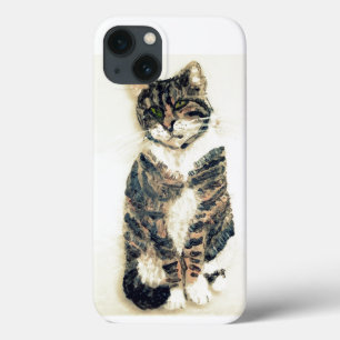 Niedlicher Katzen-MalereiTabby Case-Mate iPhone Hülle