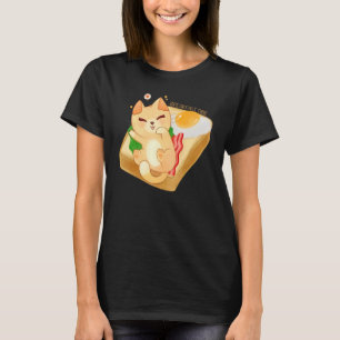 Niedlicher Katzen-Toast zur Frühstückszeit für Kat T-Shirt