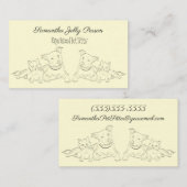 Niedlicher Katzen-und Hundedruck-HaustierSitter Visitenkarte (Vorne/Hinten)