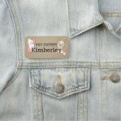 Niedlicher Katzen- und Hundefachverständiger Namensschild (Beispiel)