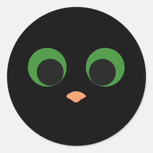 Niedlicher Katzenaufkleber für Pop Runder Aufkleber (Vorderseite)