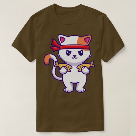 Niedlicher Katzenaufzuchtfisch 1 T-Shirt (Design vorne)