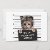 Niedlicher Katzenbold Einladung (Rückseite)
