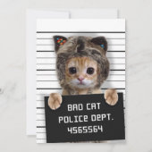 Niedlicher Katzenbold Einladung (Rückseite)