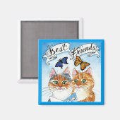 Niedlicher Katzenfreundesmagnet Magnet (Vorderseite/Rückseite)