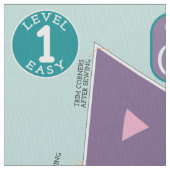 Niedlicher Katzengestopfter Tiersägemuster Individ Stoff (Nahaufnahme)