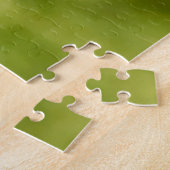 Niedlicher Katzengrau Kätzchen Grüner Kiefernbaum Puzzle (Seite)