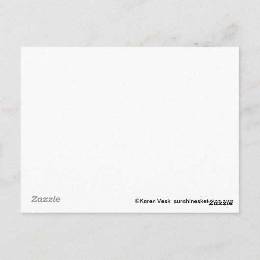 Niedlicher Katzenhahn Anzug Narzissen Pink Ostern Postkarte (Rückseite)