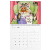 Niedlicher Katzenillustrationskalender Kalender (Mär 2027)