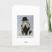 Niedlicher Katzenjubiläum Karte (Rückseite)