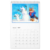 Niedlicher Katzenkunst-Illustrationskalender Kalender (Jan 2027)