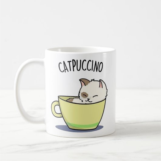 niedlicher Katzenliebhaber Kaffeetasse (Links)