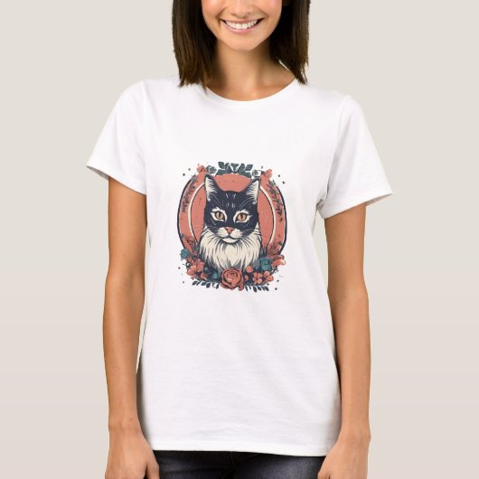 niedlicher Katzenliebhaber Kunstdesign kaufen jetz T-Shirt (Vorderseite)