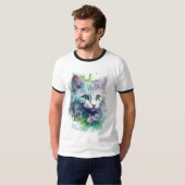 Niedlicher Katzenliebhaber T-Shirt (Vorne ganz)