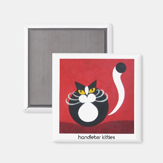 niedlicher Katzenmagnet Magnet (Vorderseite/Rückseite)