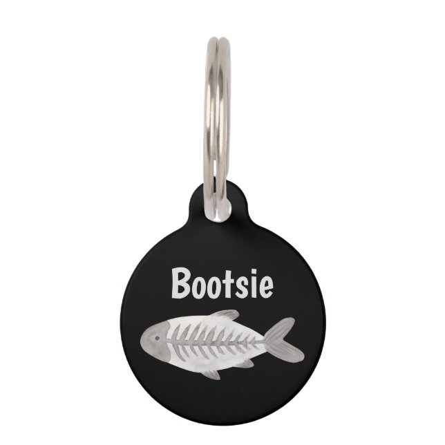 Niedlicher Katzenname Personalisierter, individuel Haustiermarke (Vorderseite)