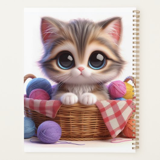 Niedlicher Katzenplaner Planer (Rückseite)