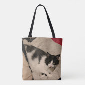 Niedlicher Katzenspielbeutel Tasche (Rückseite)