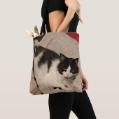 Niedlicher Katzenspielbeutel Tasche (Von Nahem)