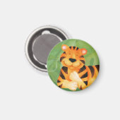 Niedlicher Katzentiger-Magnet Magnet (Vorderseite/Rückseite)