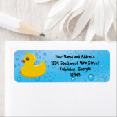 Niedlicher Kautschuk Ducky/Blue Blasen (Insitu)