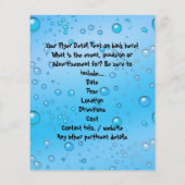 Niedlicher Kautschuk Ducky/Blue Blasen Flyer (Hinten)