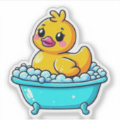 Niedlicher Kautschukkleber Aufkleber (Vorderseite)