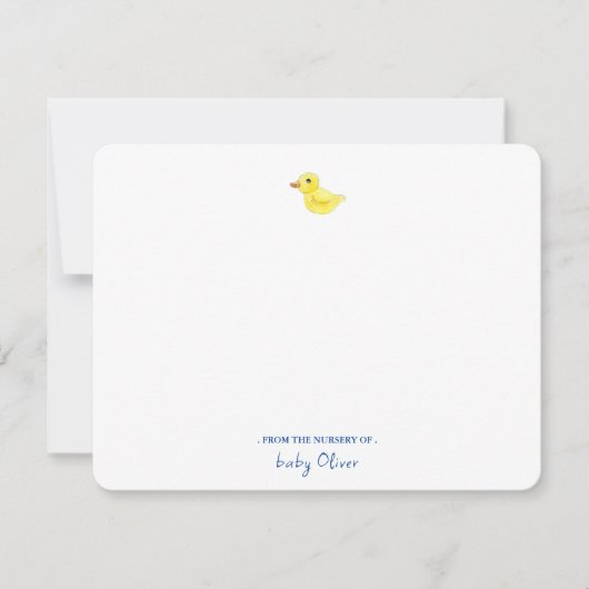 Niedlicher Kautschukkleber aus dem Kinderzimmer Dankeskarte (Vorderseite)