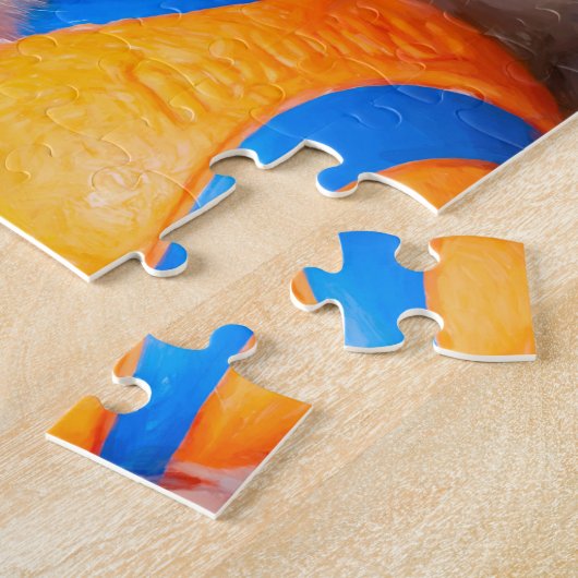 Niedlicher Kavalier mit Ball-Jigsaw-Puzzle Puzzle (Seite)