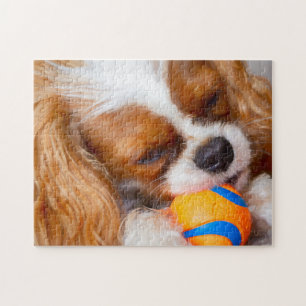 Niedlicher Kavalier mit Ball-Jigsaw-Puzzle Puzzle