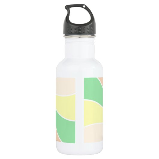 Niedlicher Kawaii-Affe mit Bubble Tee Personalisie Edelstahlflasche (Rückseite)