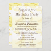 Niedlicher Kawaii-Affe und Banane Einladung (Vorne/Hinten)