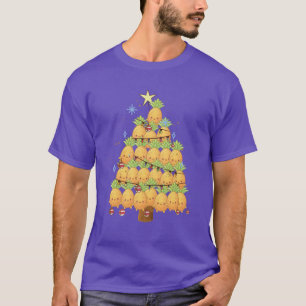Niedlicher Kawaii Ananas Weihnachtsbaum T-Shirt