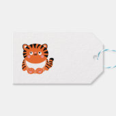 Niedlicher kawaii-artiger Tigertag Geschenkanhänger (Vorderseite (Horizontal))