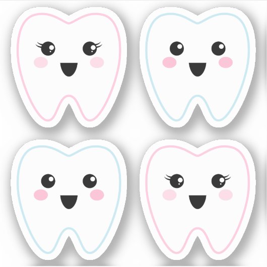 Niedlicher Kawaii Aufkleber (Vorderseite)