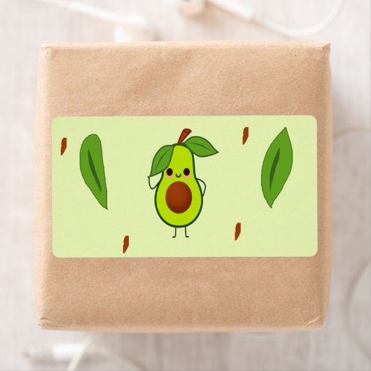 Niedlicher Kawaii-Avocado (Insitu)