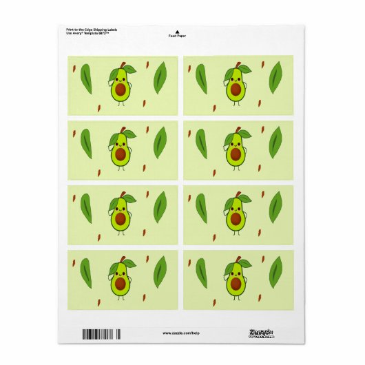 Niedlicher Kawaii-Avocado (Vorne)