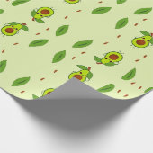 Niedlicher Kawaii-Avocado Geschenkpapier (Ecke)