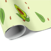 Niedlicher Kawaii-Avocado Geschenkpapier (Rolleneckpunkt)