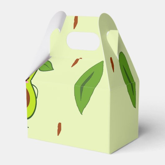 Niedlicher Kawaii-Avocado Geschenkschachtel (Vorderseite)