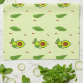 Niedlicher Kawaii-Avocado Geschirrtuch (Gefaltet)