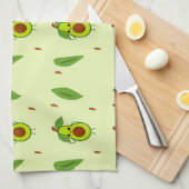 Niedlicher Kawaii-Avocado Geschirrtuch (Viertel Falte)
